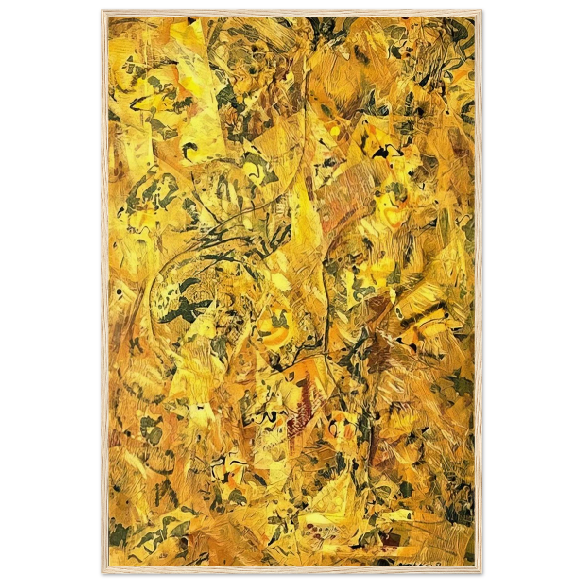 NUMBER 2 Framed Poster | Jackson Pollock Framed Prints Wall Art | Jackson Pollock Store