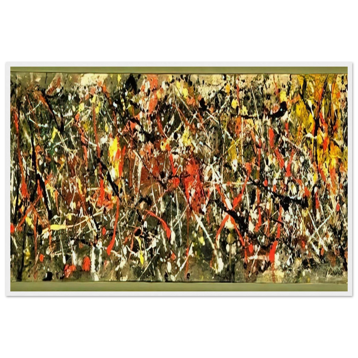 NUMBER 25 Framed Poster | Jackson Pollock Framed Prints Wall Art | Jackson Pollock Store