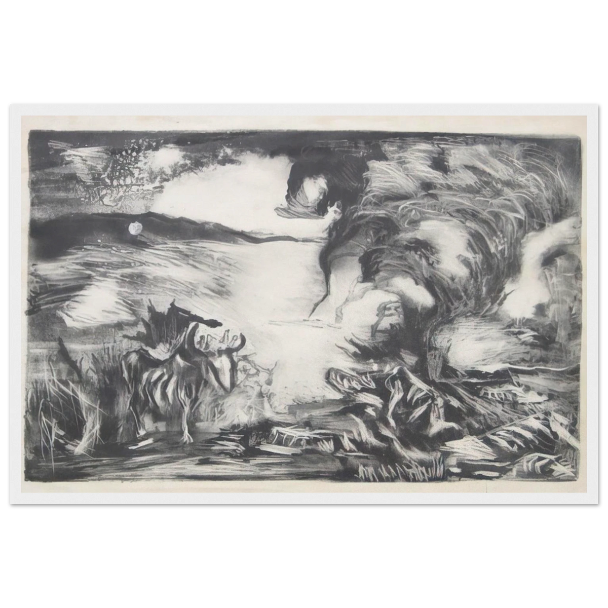 LANDSCAPE WITH STEER 1937 1 Framed Poster | Jackson Pollock Framed Prints Wall Art | Jackson Pollock Store