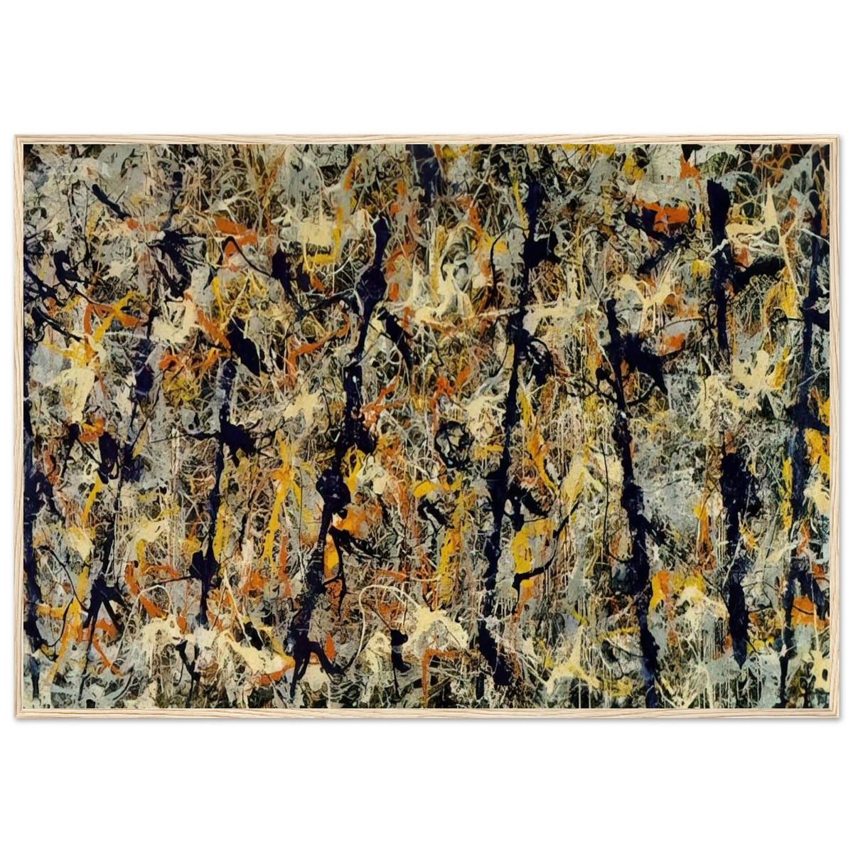 BLUE POLES NUMBER 11 1952 1 Framed Poster | Jackson Pollock Framed Prints Wall Art | Jackson Pollock Store