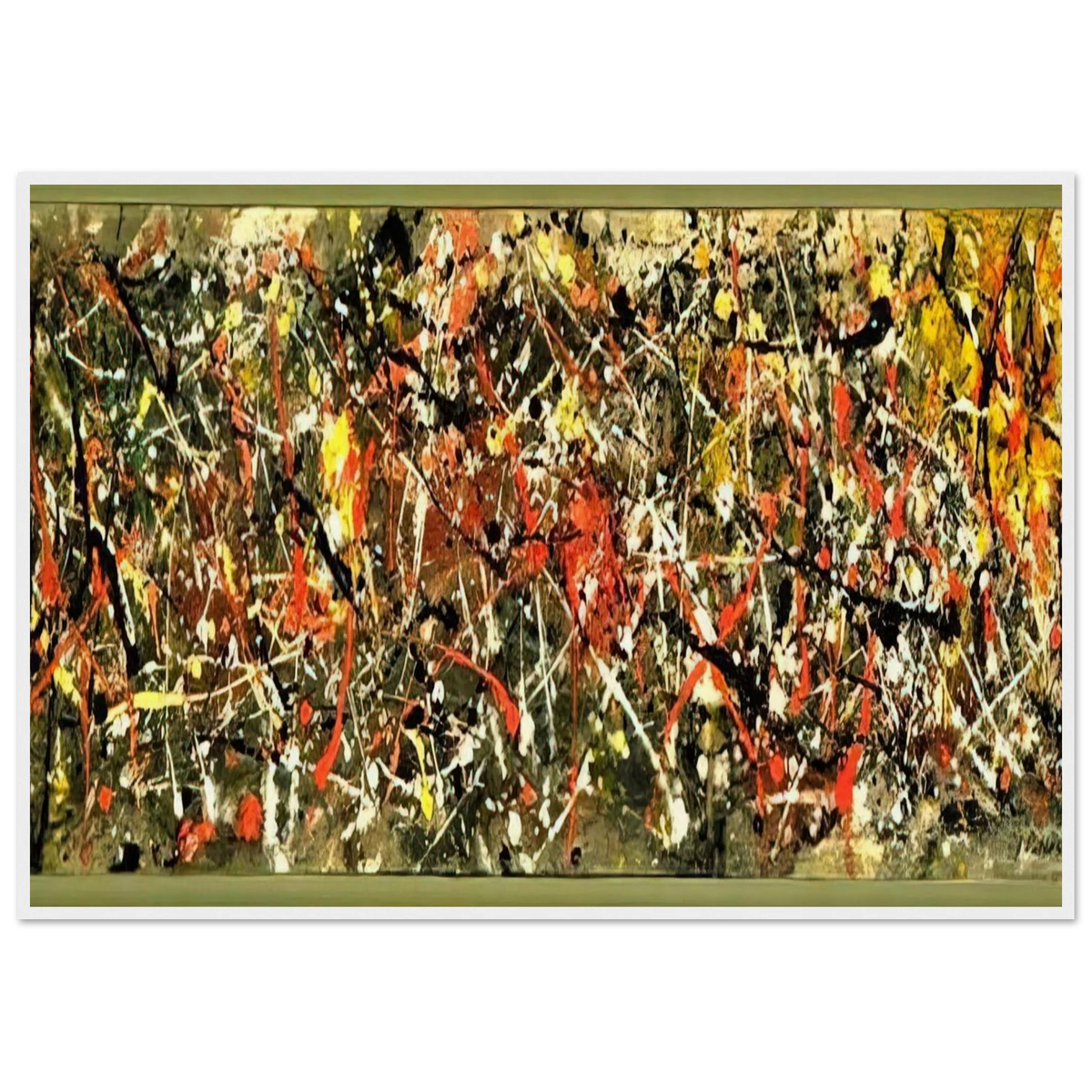 NUMBER 25 Framed Poster | Jackson Pollock Framed Prints Wall Art | Jackson Pollock Store