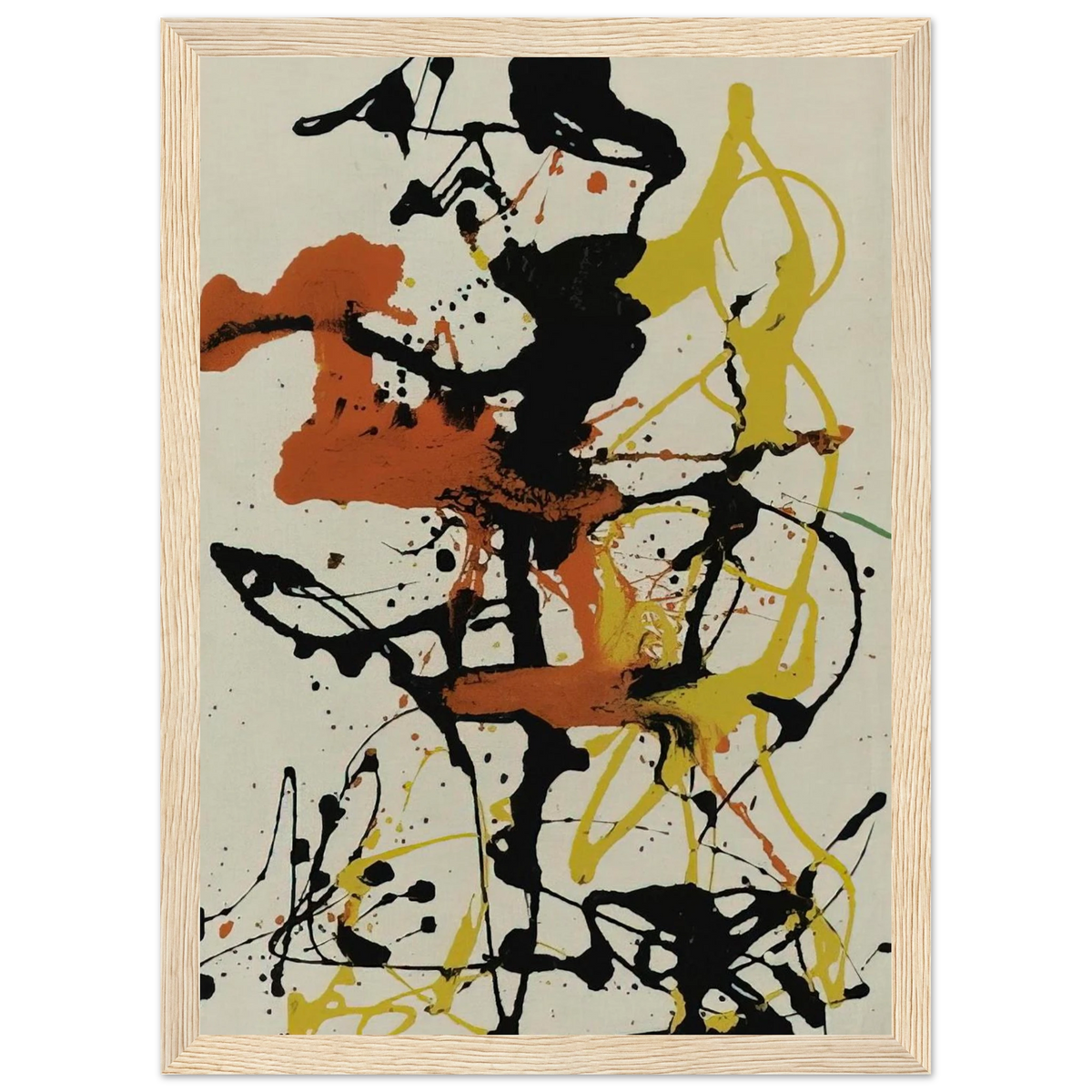 NUMBER 26 1949 Framed Poster | Jackson Pollock Framed Prints Wall Art | Jackson Pollock Store