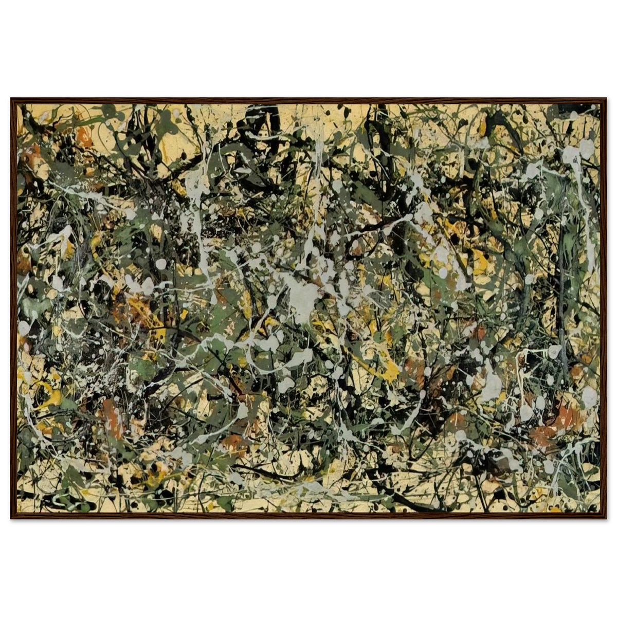 NUMBER 8 1949 Framed Poster | Jackson Pollock Framed Prints Wall Art | Jackson Pollock Store