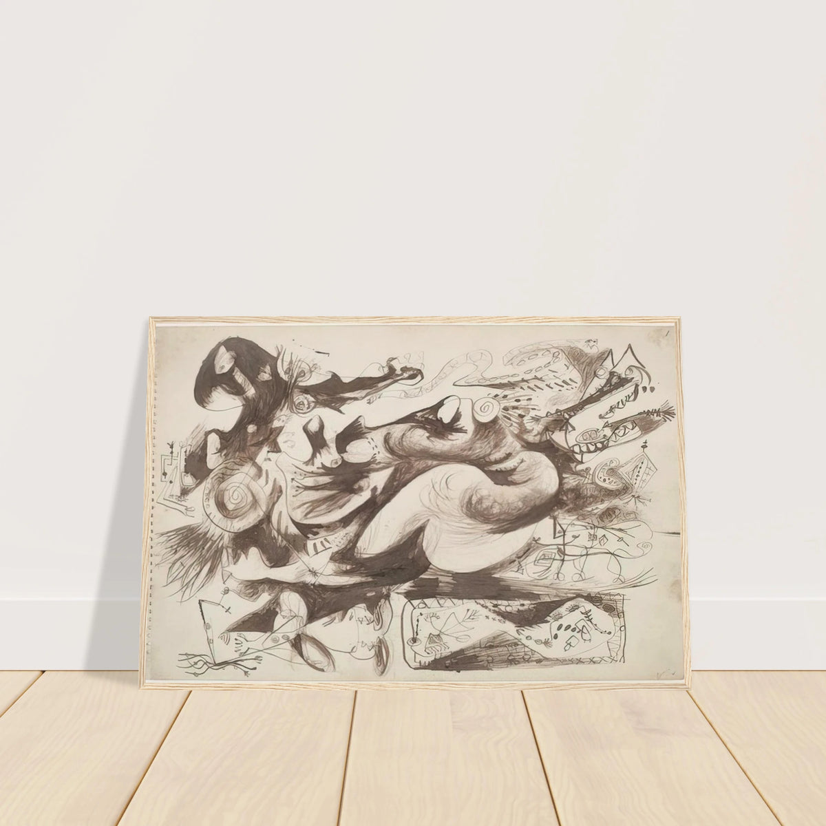 UNTITLED O CONNOR THAW 770 Framed Poster | Jackson Pollock Framed Prints Wall Art | Jackson Pollock Store