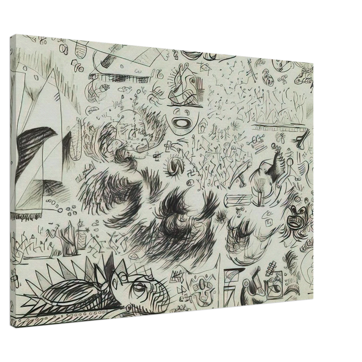 SHEET OF STUDIES 1941 Canvas | Jackson Pollock Canvas | Jackson Pollock Store