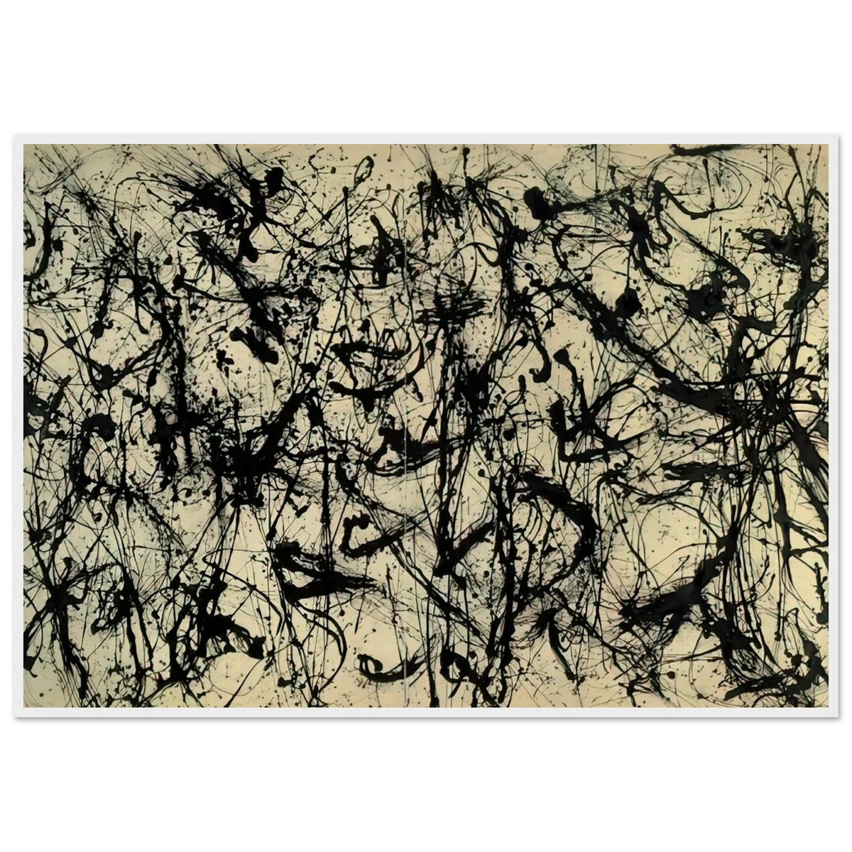 NUMBER 32 1950 Framed Poster | Jackson Pollock Framed Prints Wall Art | Jackson Pollock Store