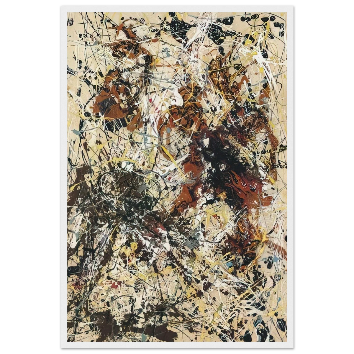NUMBER 12 1949 Framed Poster | Jackson Pollock Framed Prints Wall Art | Jackson Pollock Store