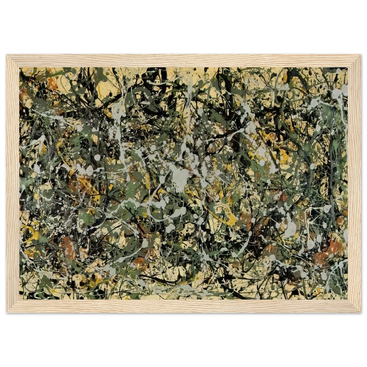 NUMBER 8 1949 Framed Poster | Jackson Pollock Framed Prints Wall Art | Jackson Pollock Store