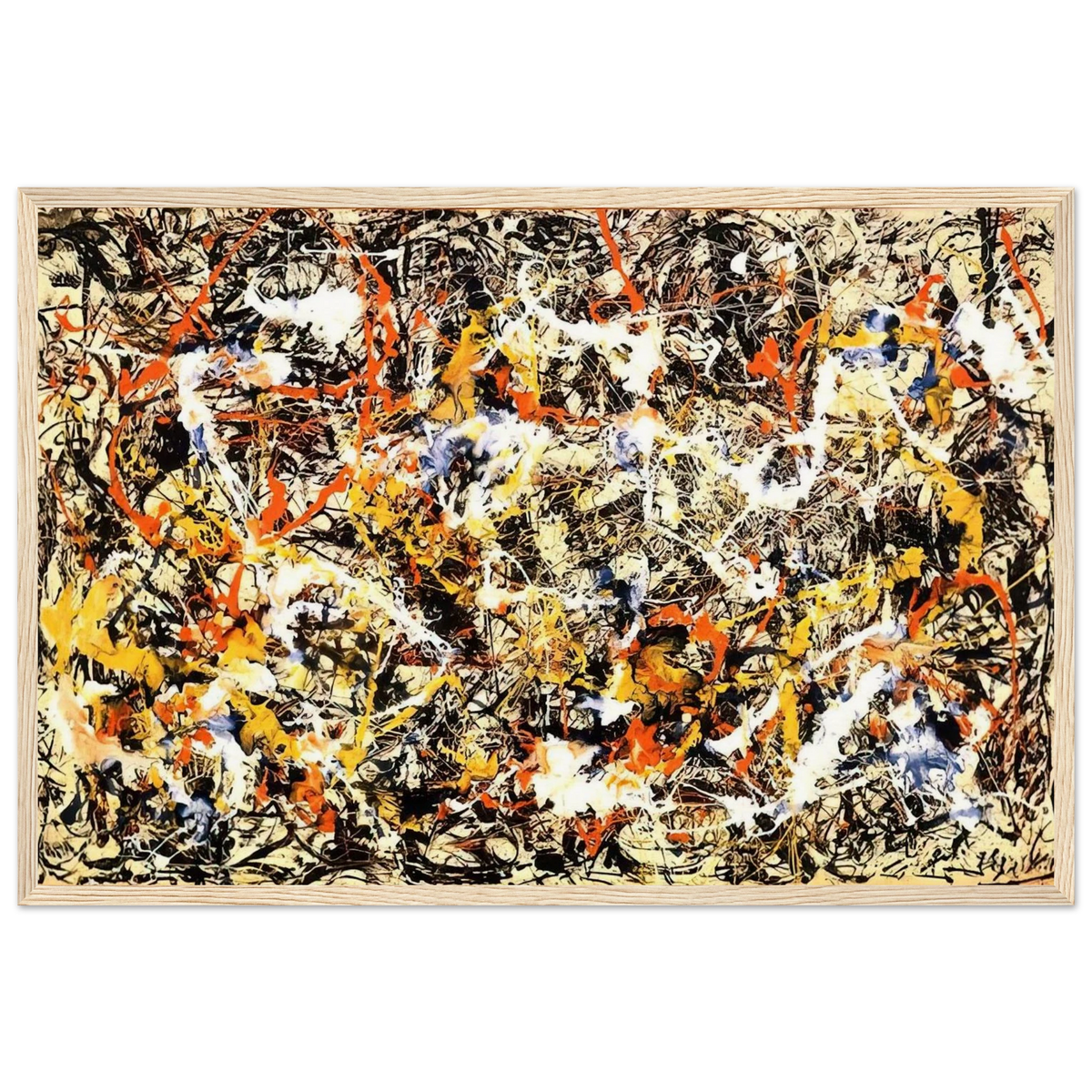 CONVERGENCE 1952 Framed Poster | Jackson Pollock Framed Prints Wall Art | Jackson Pollock Store