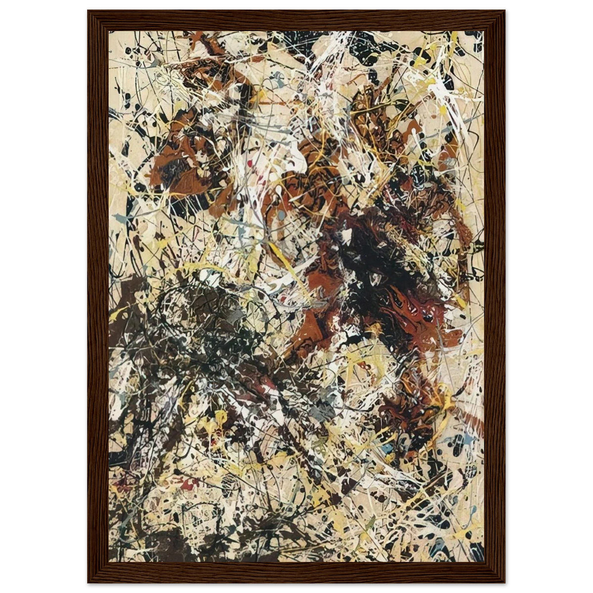 NUMBER 12 1949 Framed Poster | Jackson Pollock Framed Prints Wall Art | Jackson Pollock Store