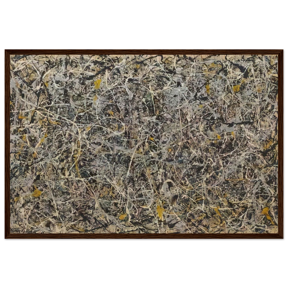 NUMBER 1 Framed Poster | Jackson Pollock Framed Prints Wall Art | Jackson Pollock Store