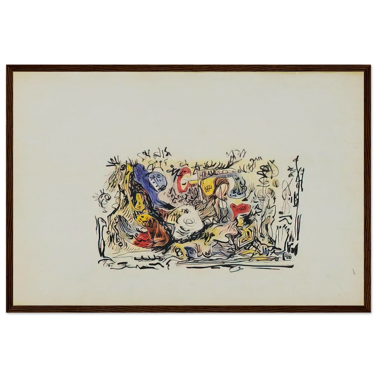 UNTITLED Framed Poster | Jackson Pollock Framed Prints Wall Art | Jackson Pollock Store