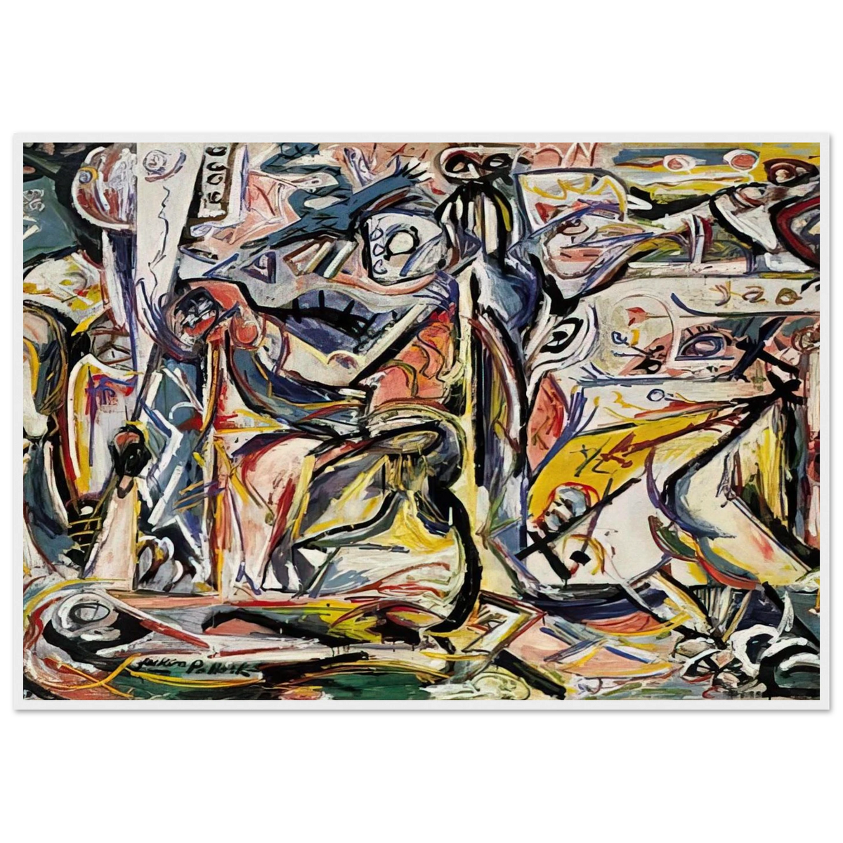 CIRCUMCISION JANUARY 1946 1 Framed Poster | Jackson Pollock Framed Prints Wall Art | Jackson Pollock Store