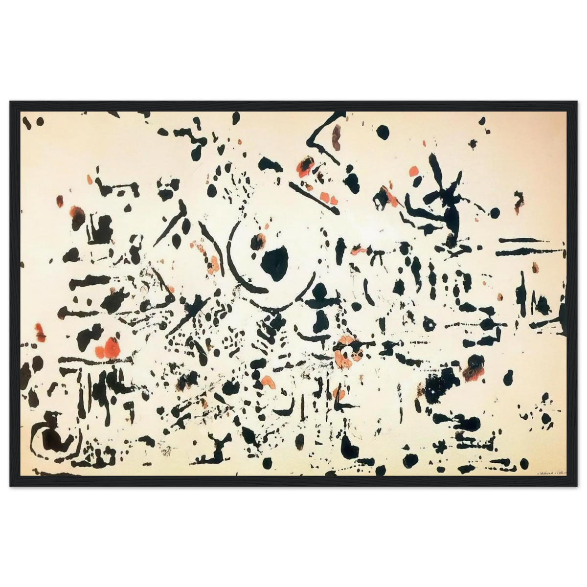 UNTITLED 1951 Framed Poster | Jackson Pollock Framed Prints Wall Art | Jackson Pollock Store