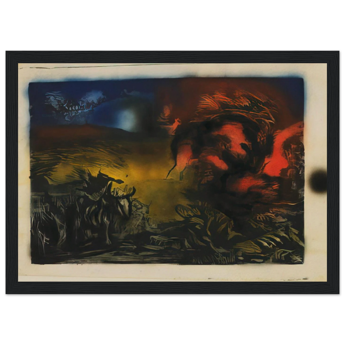 LANDSCAPE WITH STEER 1937 Framed Poster | Jackson Pollock Framed Prints Wall Art | Jackson Pollock Store