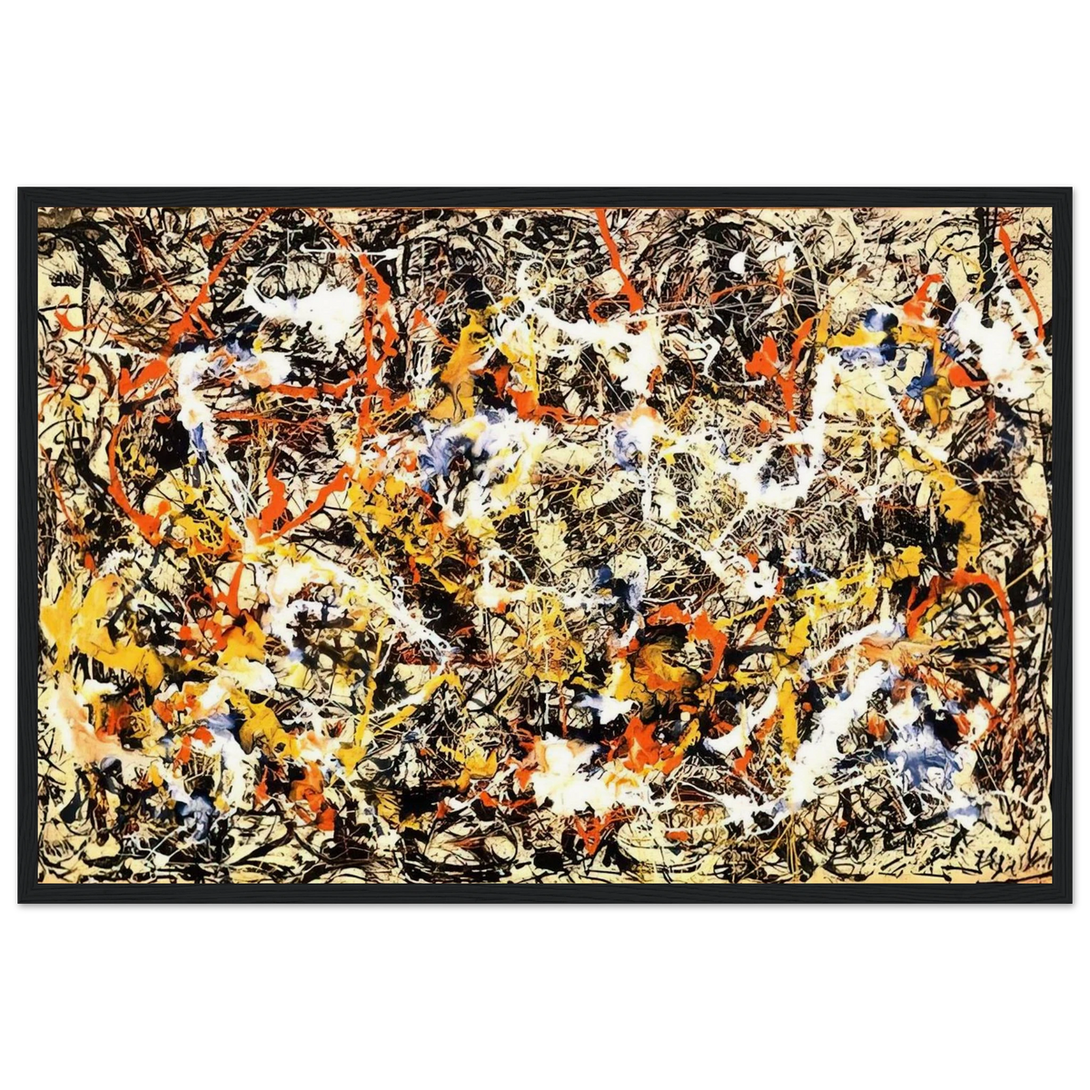 CONVERGENCE 1952 Framed Poster | Jackson Pollock Framed Prints Wall Art | Jackson Pollock Store