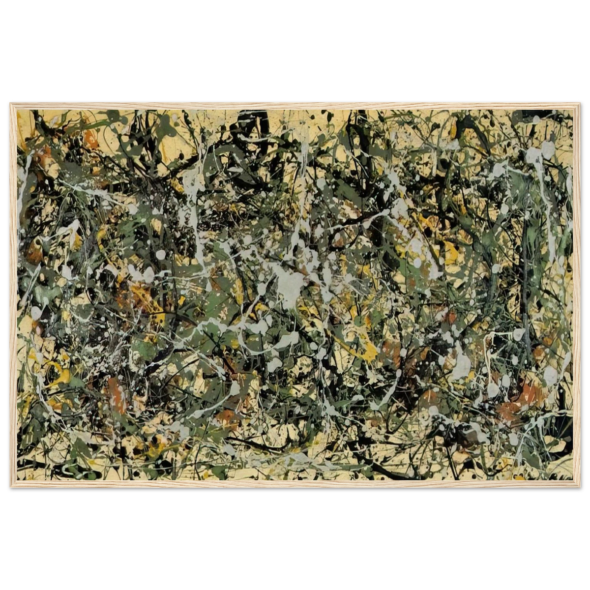 NUMBER 8 1949 Framed Poster | Jackson Pollock Framed Prints Wall Art | Jackson Pollock Store