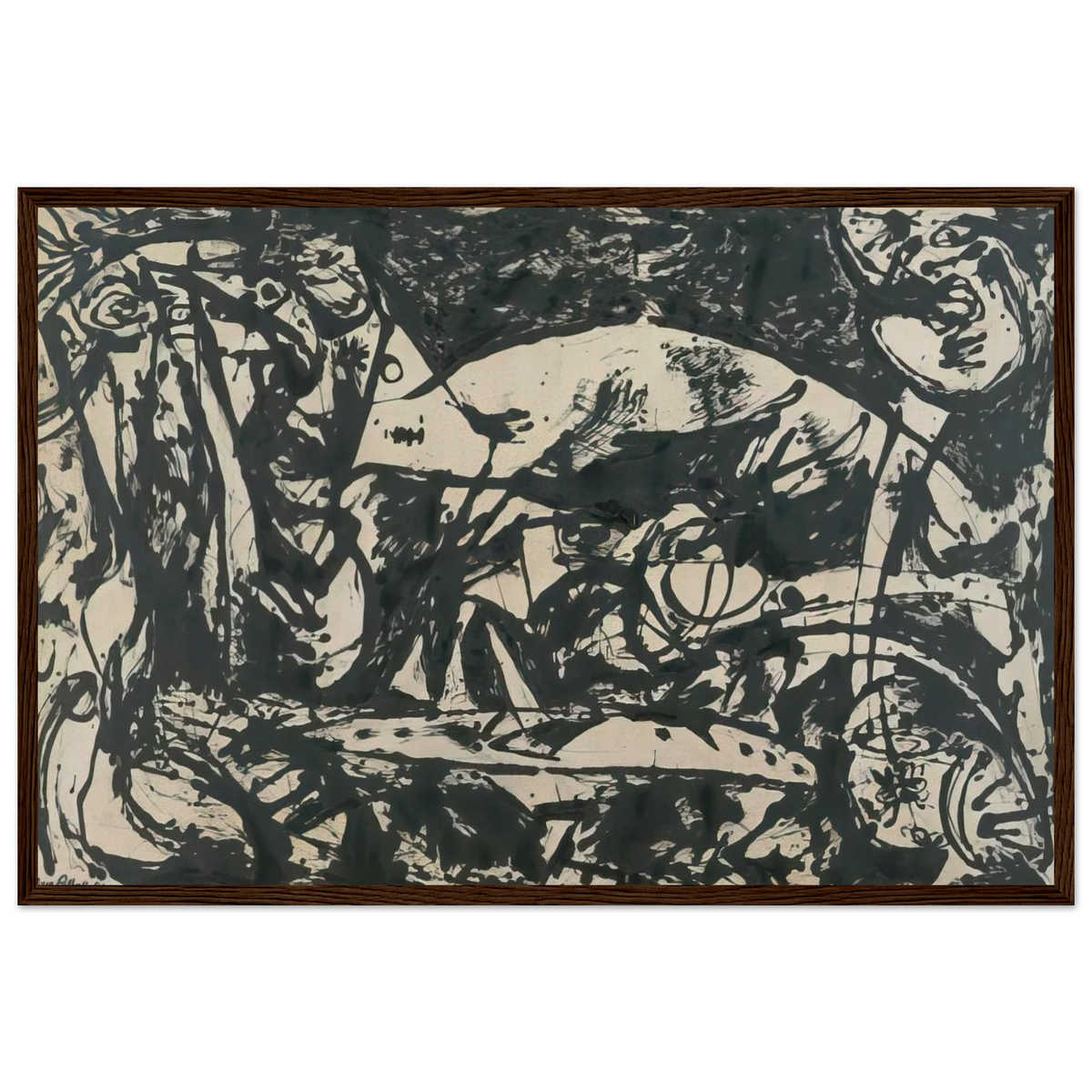 NUMBER 14 Framed Poster | Jackson Pollock Framed Prints Wall Art | Jackson Pollock Store