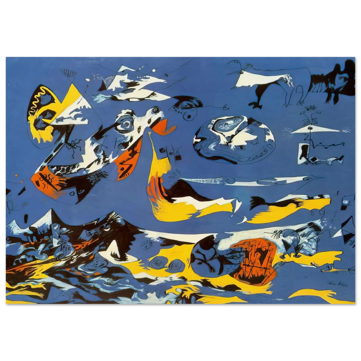 BLUE MOBY DICK Poster | Jackson Pollock Poster | Jackson Pollock Store