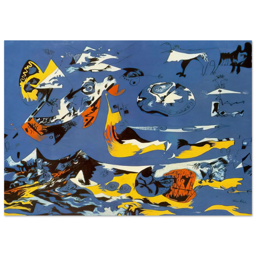 BLUE MOBY DICK Poster | Jackson Pollock Poster | Jackson Pollock Store