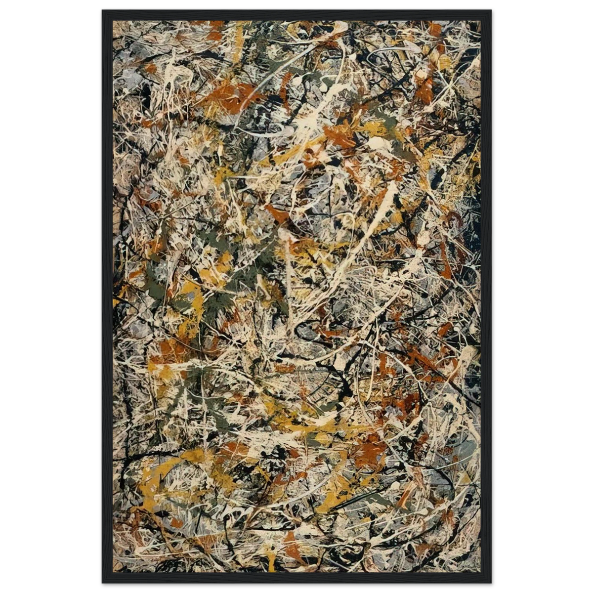 NUMBER 3 1 Framed Poster | Jackson Pollock Framed Prints Wall Art | Jackson Pollock Store