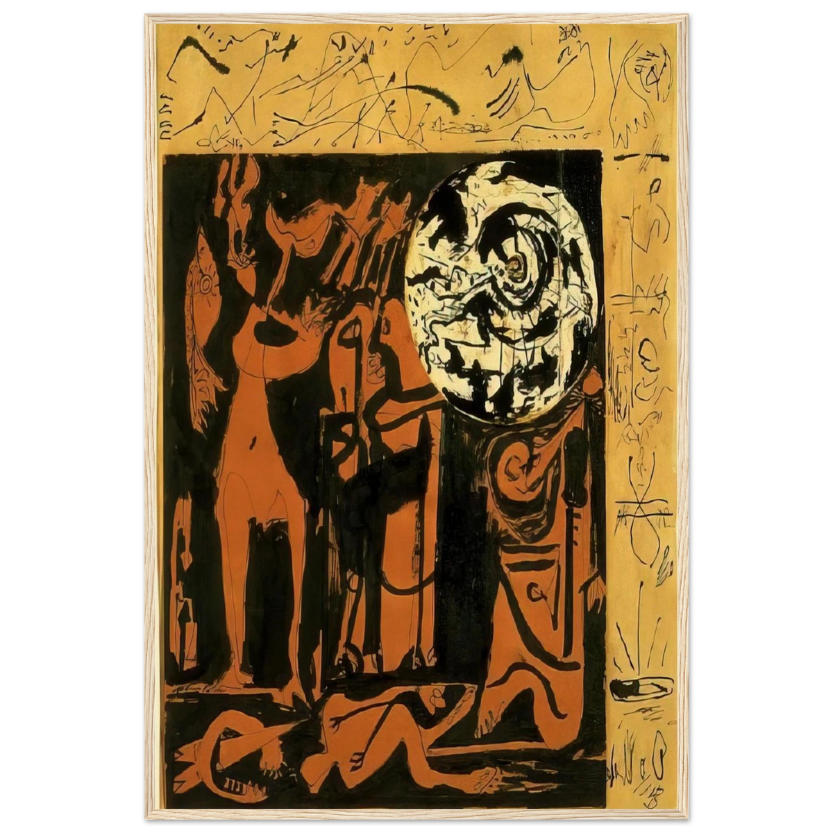 UNTITLED 3 Framed Poster | Jackson Pollock Framed Prints Wall Art | Jackson Pollock Store