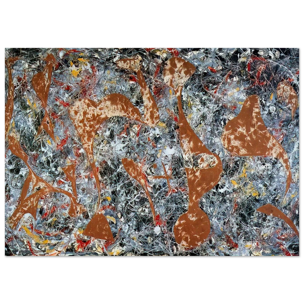 NUMBER 7 OUT OF THE WEB 1949 Poster | Jackson Pollock Poster | Jackson Pollock Store
