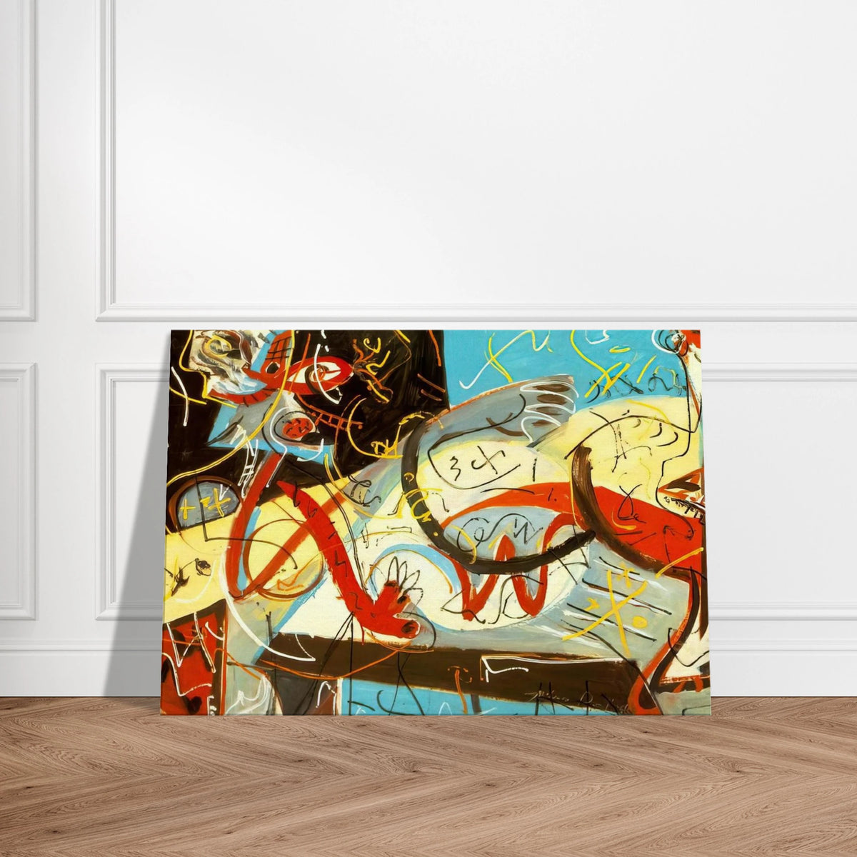 STENOGRAPHIC FIGURE Canvas | Jackson Pollock Canvas | Jackson Pollock Store