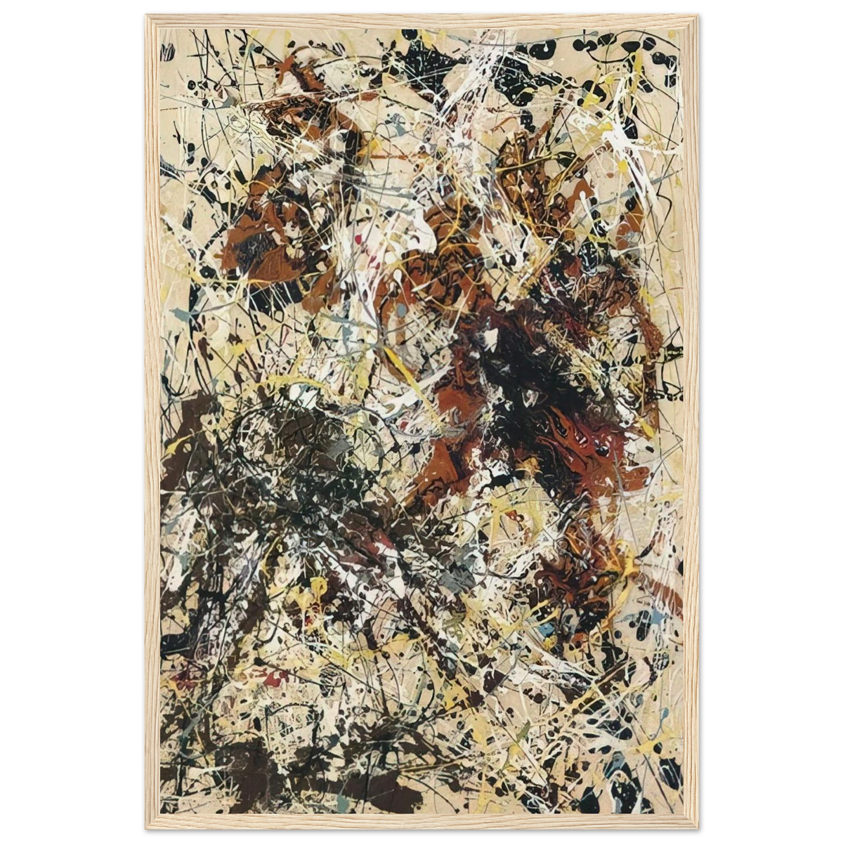 NUMBER 12 1949 Framed Poster | Jackson Pollock Framed Prints Wall Art | Jackson Pollock Store