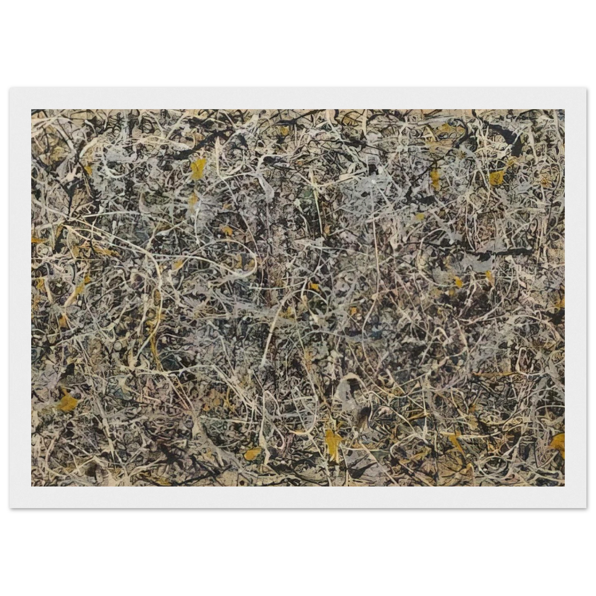 NUMBER 1 Framed Poster | Jackson Pollock Framed Prints Wall Art | Jackson Pollock Store