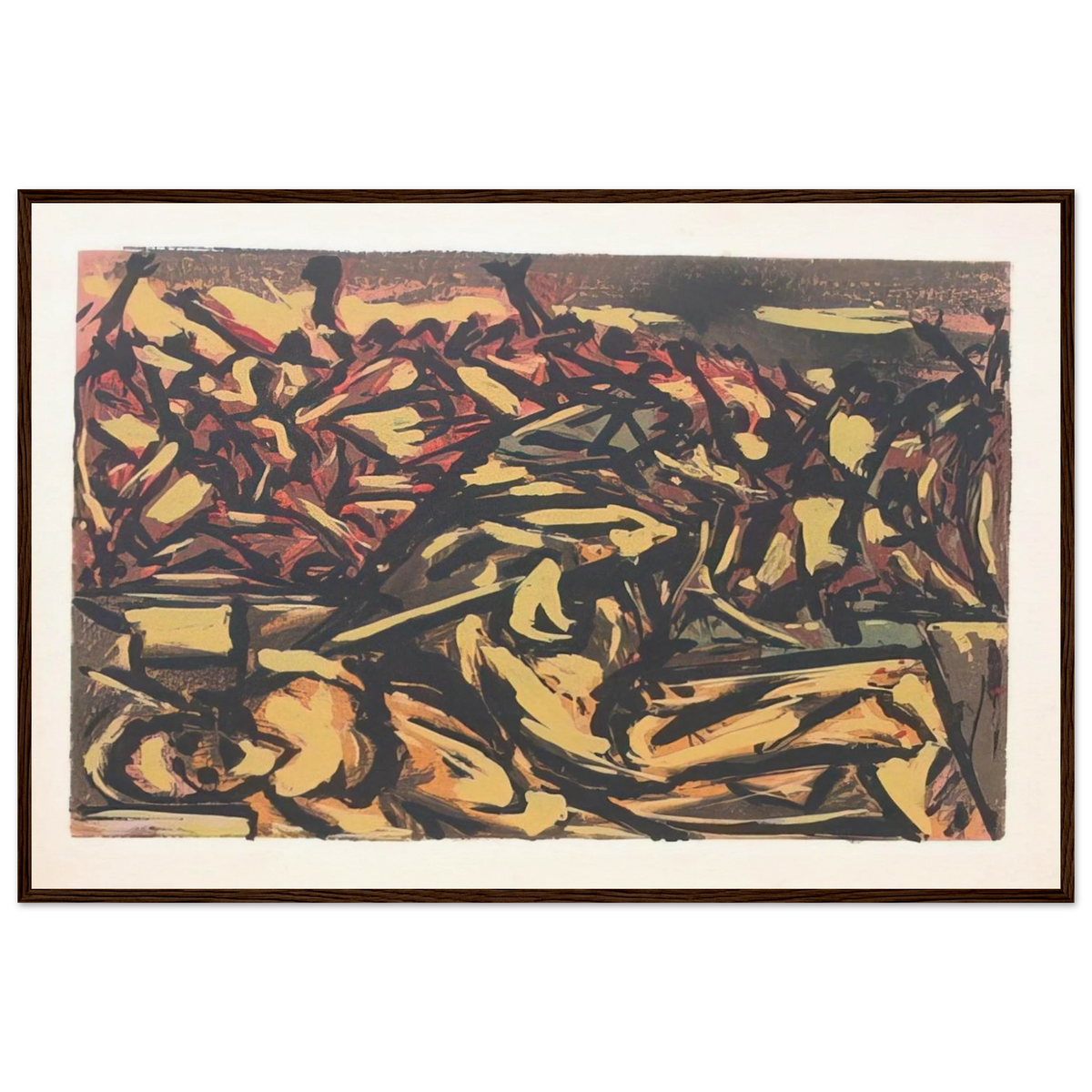 UNTITLED 1941 1 Framed Poster | Jackson Pollock Framed Prints Wall Art | Jackson Pollock Store