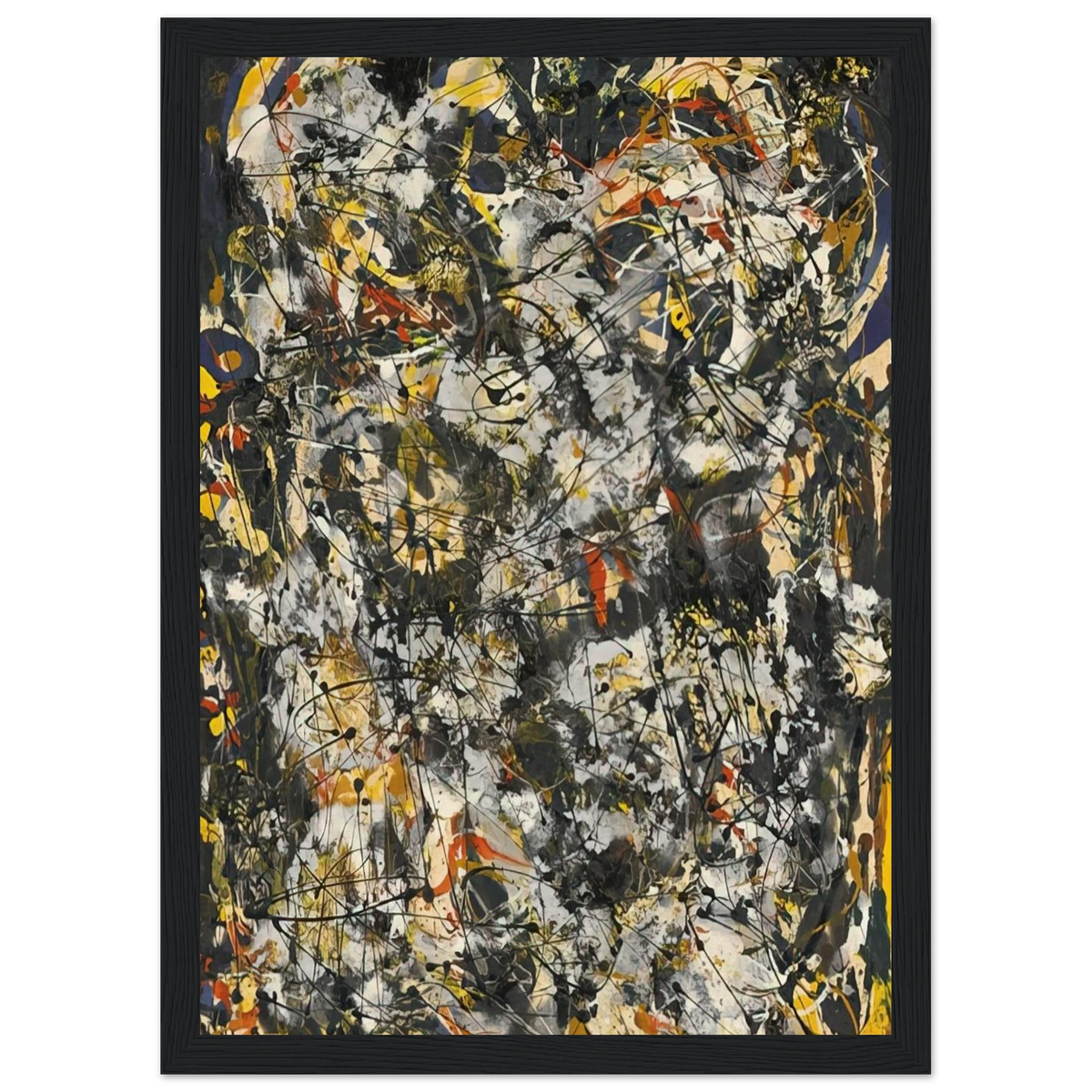 NUMBER 4 1951 Framed Poster | Jackson Pollock Framed Prints Wall Art | Jackson Pollock Store