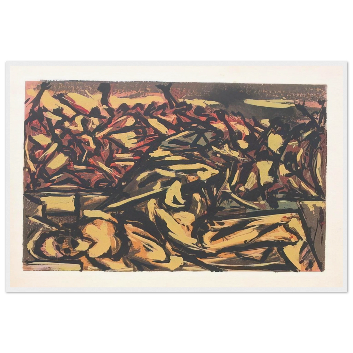UNTITLED 1941 1 Framed Poster | Jackson Pollock Framed Prints Wall Art | Jackson Pollock Store