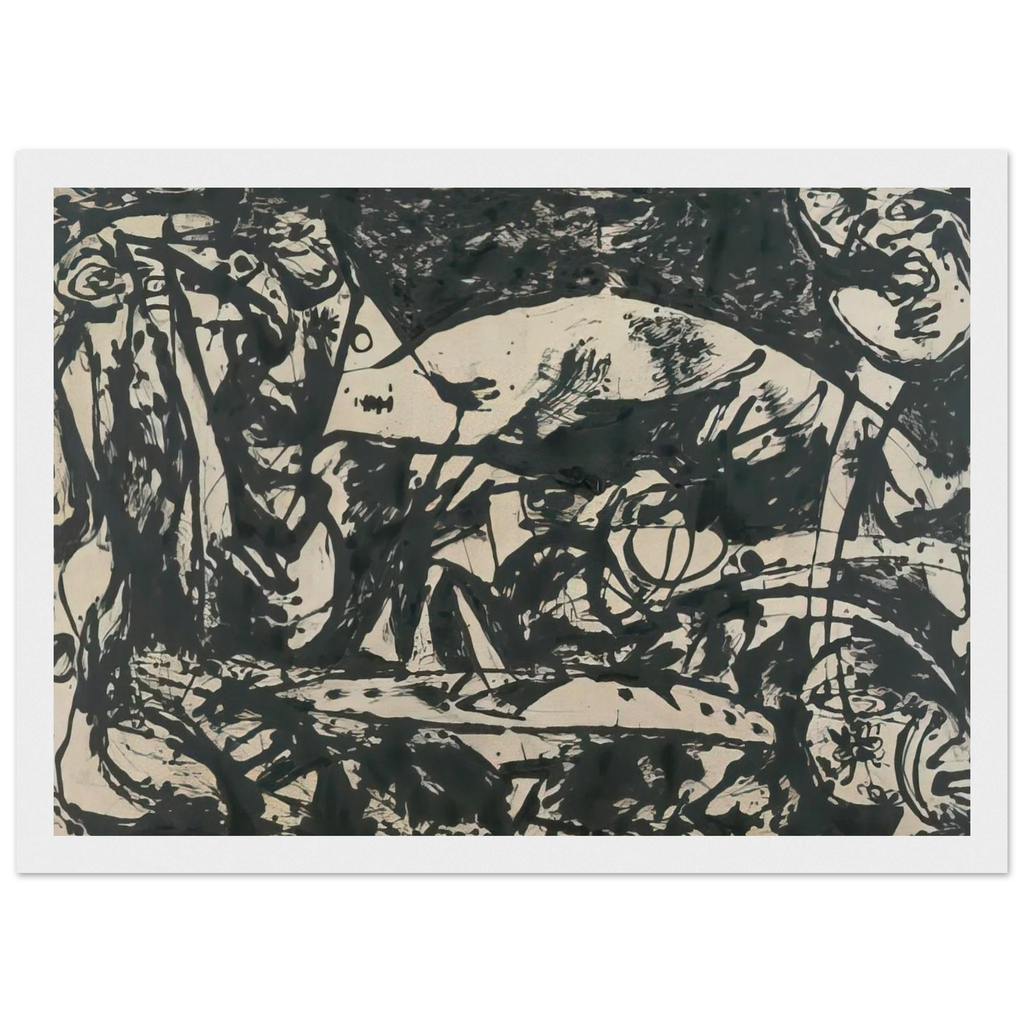 NUMBER 14 Framed Poster | Jackson Pollock Framed Prints Wall Art | Jackson Pollock Store