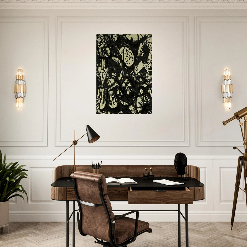 BLACK WHITE NUMBER 20 1951 Canvas | Jackson Pollock Canvas | Jackson Pollock Store