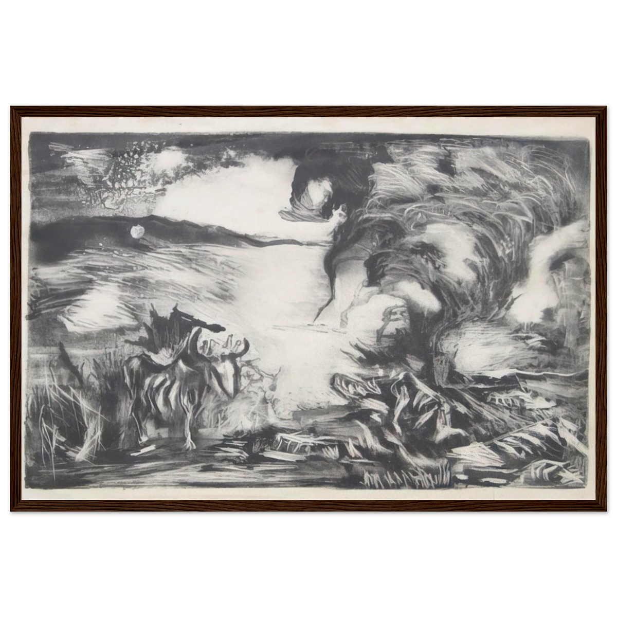 LANDSCAPE WITH STEER 1937 1 Framed Poster | Jackson Pollock Framed Prints Wall Art | Jackson Pollock Store
