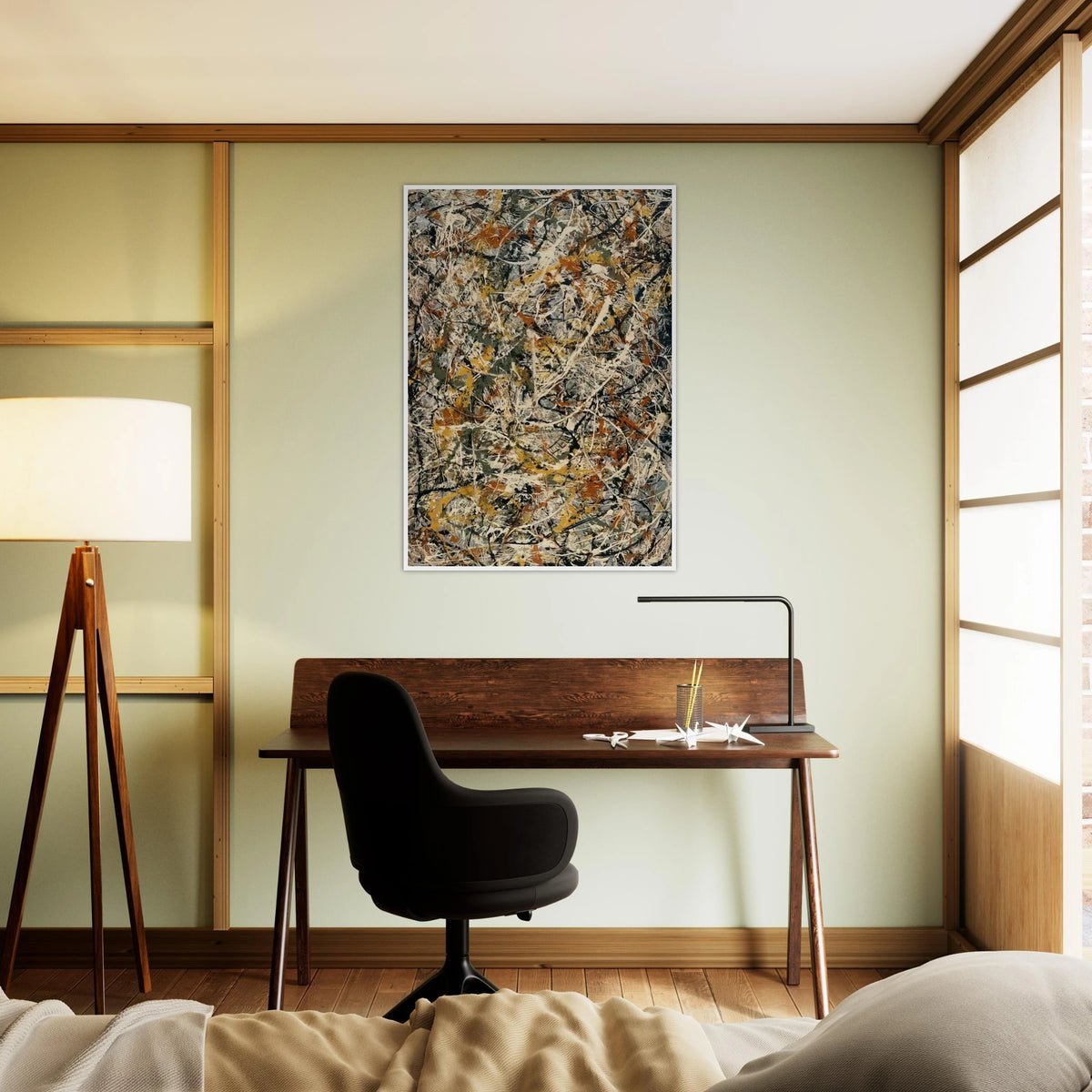 NUMBER 3 1 Framed Poster | Jackson Pollock Framed Prints Wall Art | Jackson Pollock Store