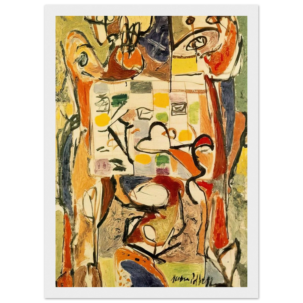 THE TEA CUP Framed Poster | Jackson Pollock Framed Prints Wall Art | Jackson Pollock Store
