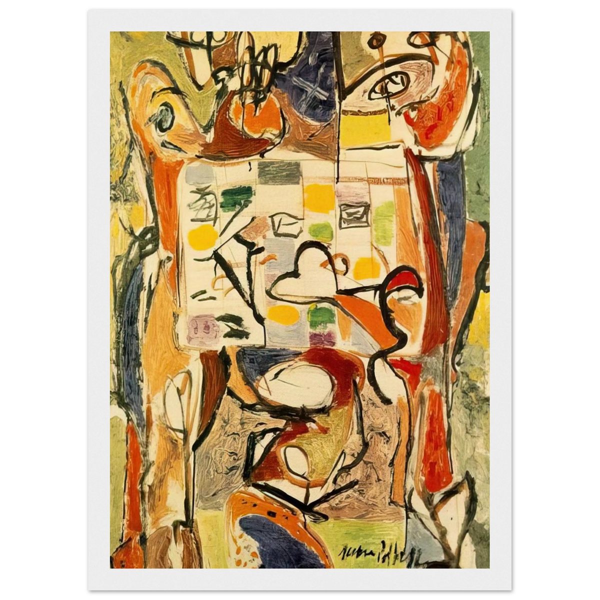 THE TEA CUP Framed Poster | Jackson Pollock Framed Prints Wall Art | Jackson Pollock Store
