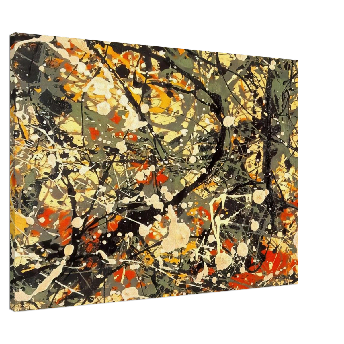NUMBER 8 DETAIL Canvas | Jackson Pollock Canvas | Jackson Pollock Store