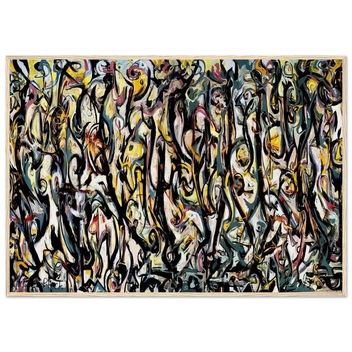 MURAL 1943 1 Framed Poster | Jackson Pollock Framed Prints Wall Art | Jackson Pollock Store