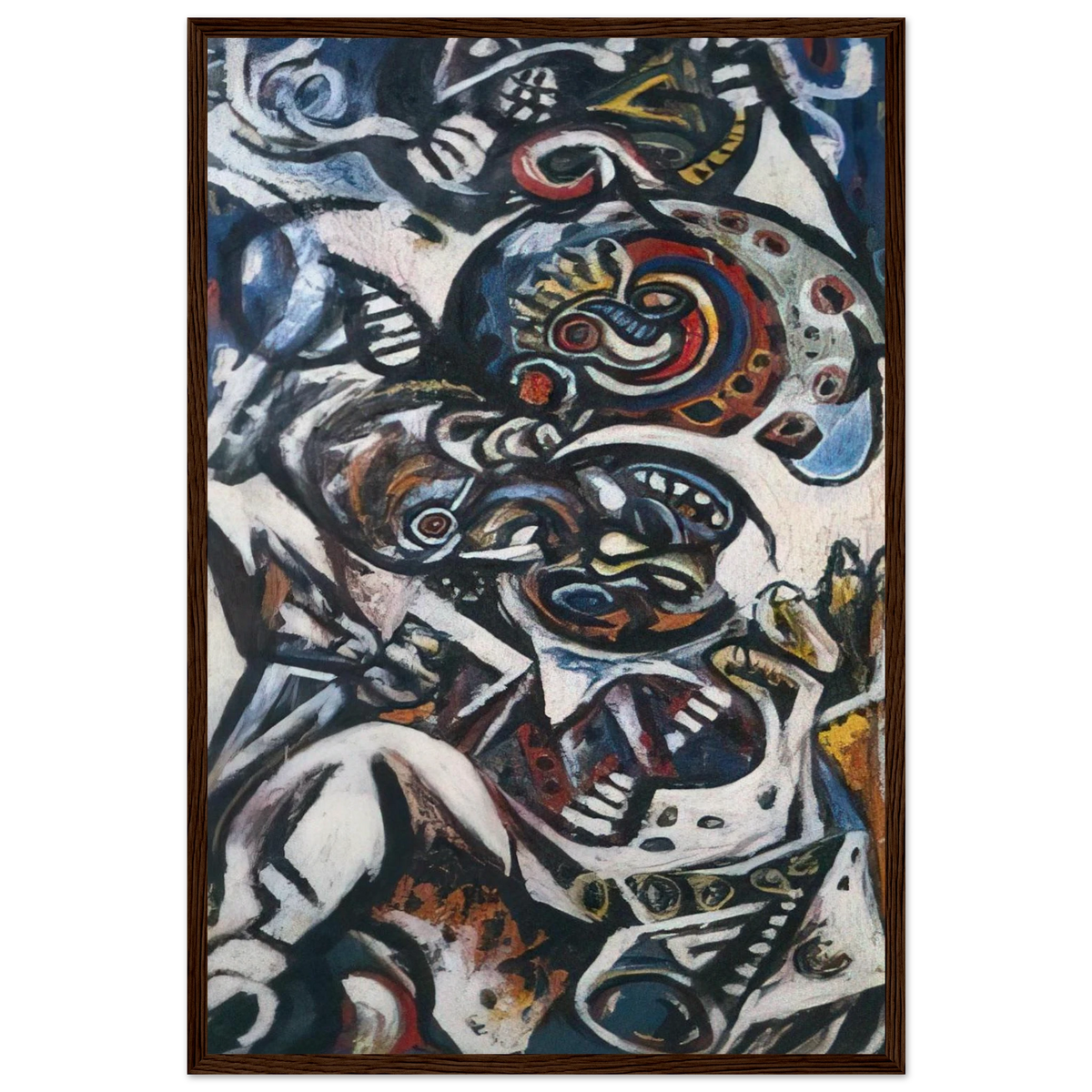 BIRTH Framed Poster | Jackson Pollock Framed Prints Wall Art | Jackson Pollock Store