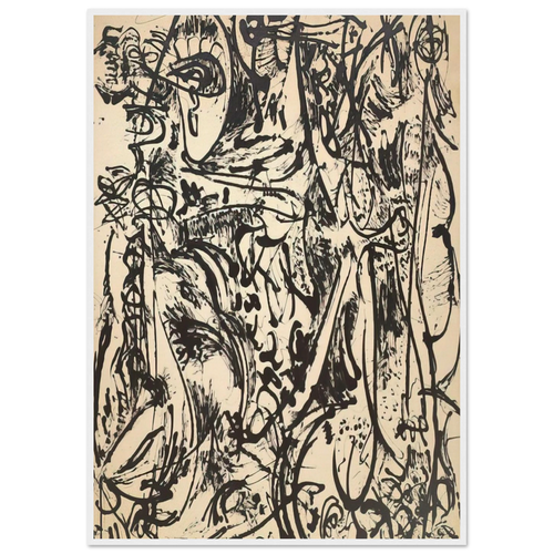 ECHO 1951 Framed Poster | Jackson Pollock Framed Prints Wall Art | Jackson Pollock Store