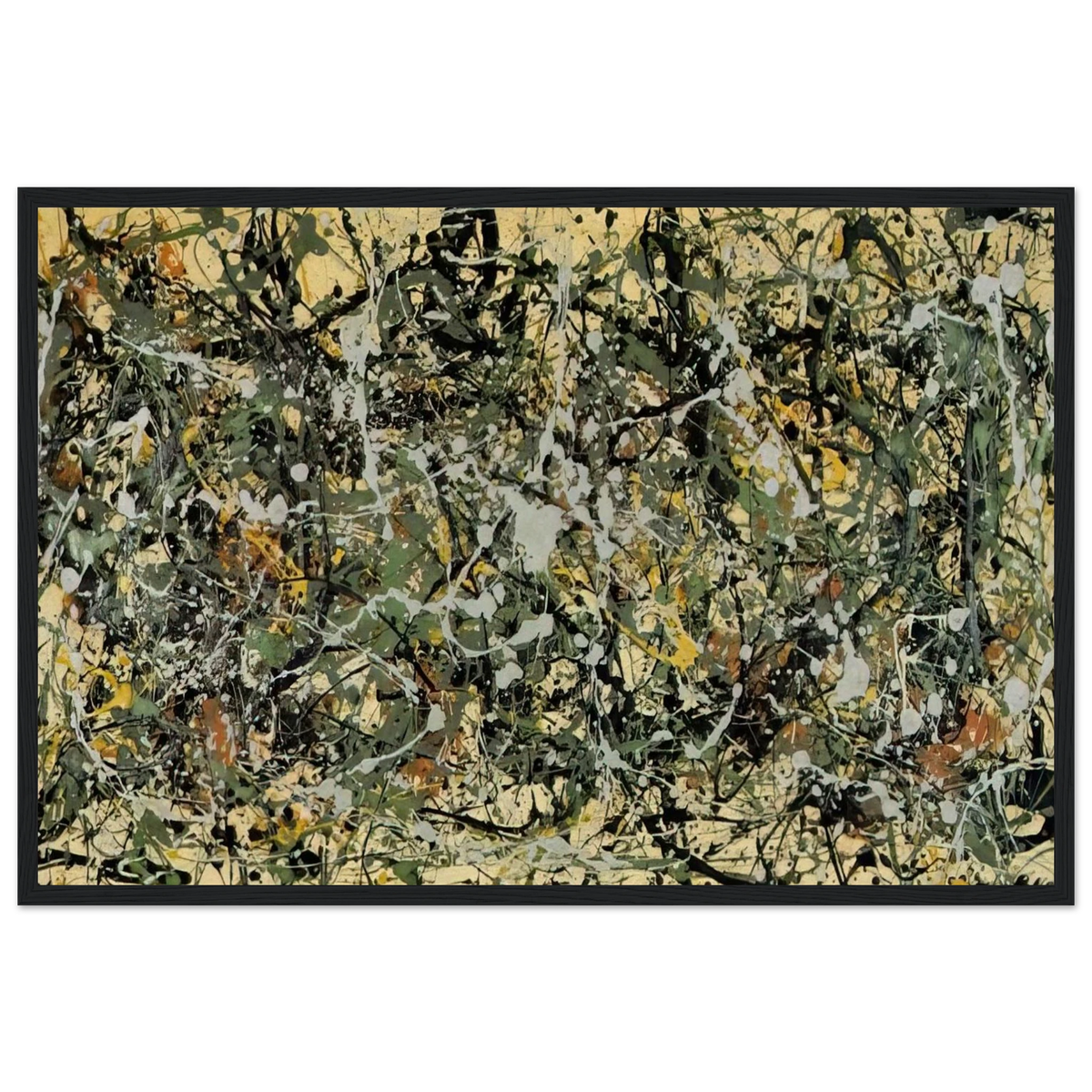 NUMBER 8 1949 Framed Poster | Jackson Pollock Framed Prints Wall Art | Jackson Pollock Store