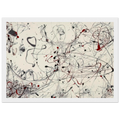 NUMBER 4 GRAY AND RED 1948 Framed Poster | Jackson Pollock Framed Prints Wall Art | Jackson Pollock Store