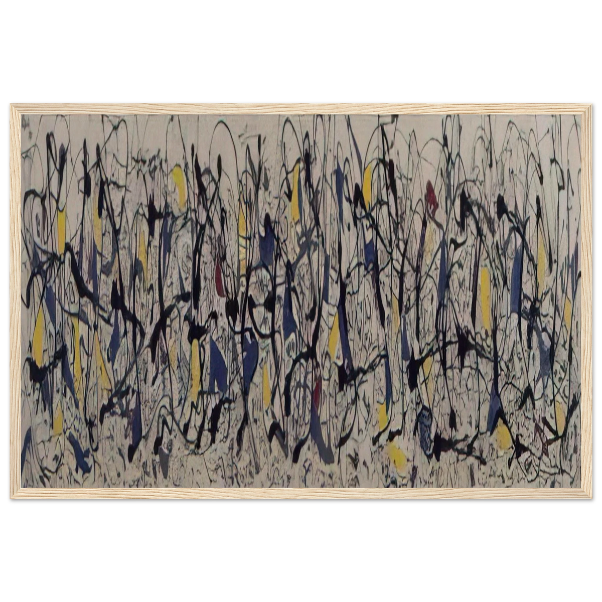 SUMMERTIME NUMBER 9A 1948 Framed Poster | Jackson Pollock Framed Prints Wall Art | Jackson Pollock Store