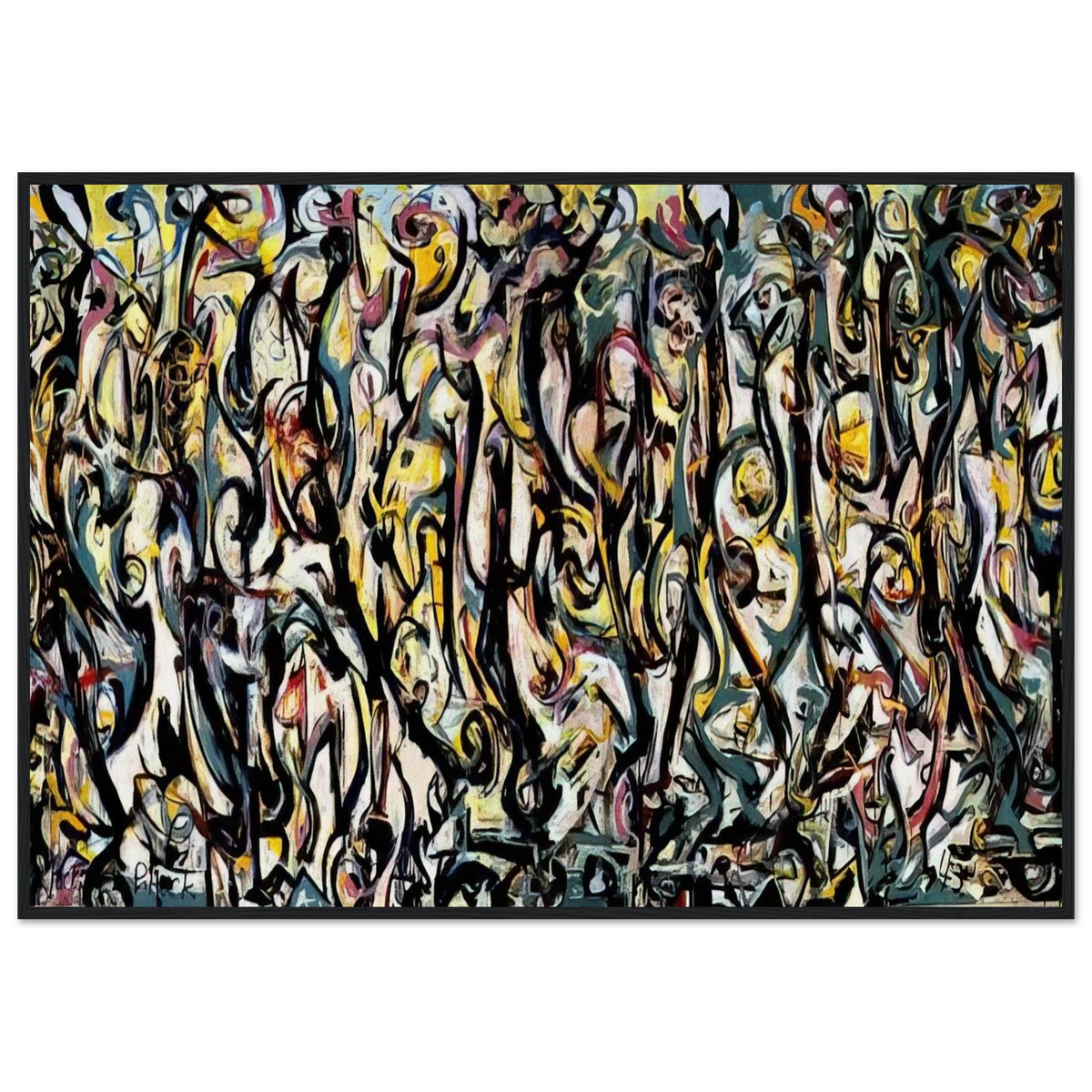MURAL 1943 1 Framed Poster | Jackson Pollock Framed Prints Wall Art | Jackson Pollock Store