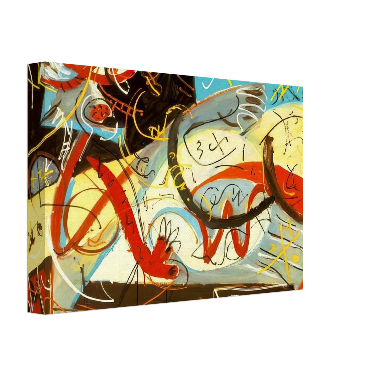STENOGRAPHIC FIGURE Canvas | Jackson Pollock Canvas | Jackson Pollock Store
