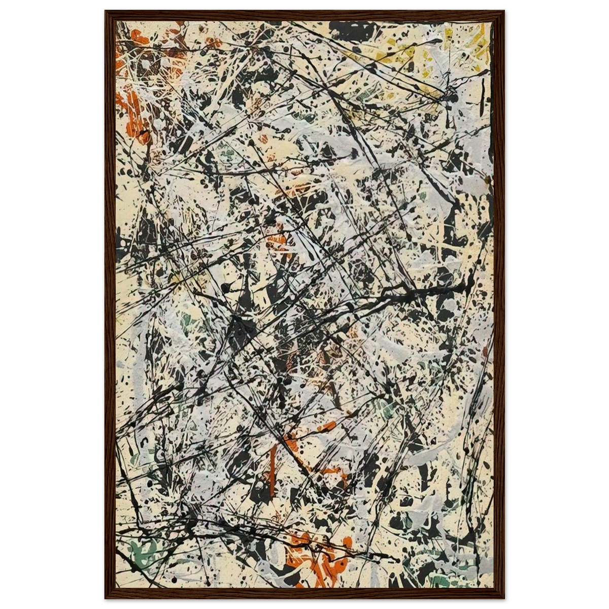 NUMBER 32 1947 Framed Poster | Jackson Pollock Framed Prints Wall Art | Jackson Pollock Store