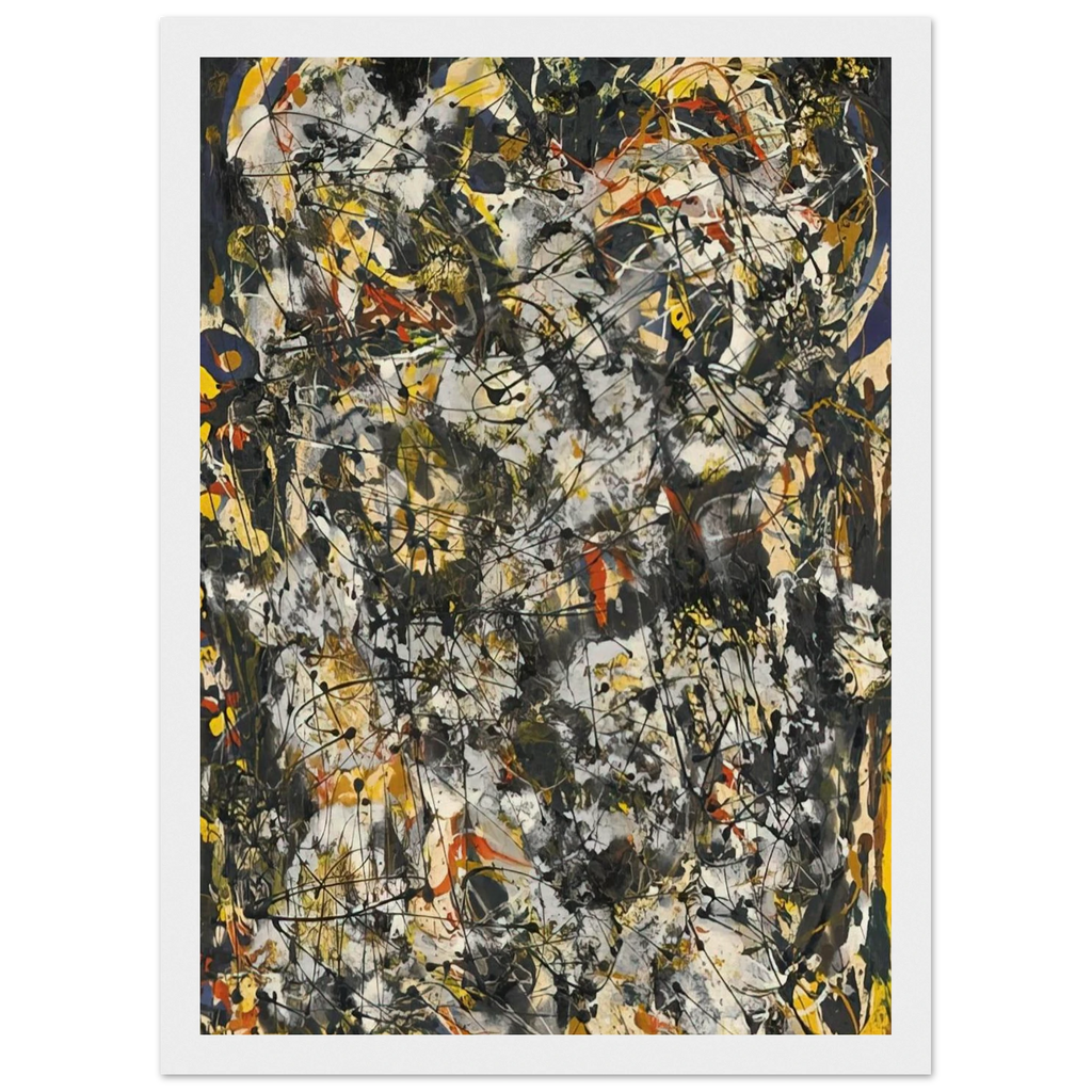 NUMBER 4 1951 Framed Poster | Jackson Pollock Framed Prints Wall Art | Jackson Pollock Store